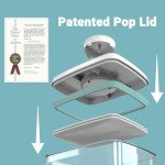 LOYOSEL Dog Treat Container Airtight Dog Treat Jar for Pets, 2 Pack (1.3 Qt & 2.2 Qt) BPA Free, Dog Food Storage Container with Lids for Dog Food, Snack, Cookie, Biscuit