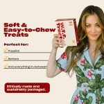 OH NORMAN! Soft Beef Jerky Dog Treats by Kaley Cuoco, Healthy Dog Treats, All Life Stages and Breeds, Air Dried, Ethically Sourced Free Range Beef,6 Oz