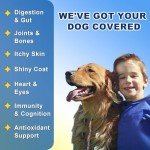 Dog Vitamins, Dog Multivitamin Powder, with Probiotics, Glucosamine, Omega 3, Support Gut, Joint & Mobility, Itch Skin & Coat, Minerals & Antioxidant for Immune Health, Daily Essential Dog Supplements