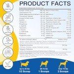 Dog Vitamins, Dog Multivitamin Powder, with Probiotics, Glucosamine, Omega 3, Support Gut, Joint & Mobility, Itch Skin & Coat, Minerals & Antioxidant for Immune Health, Daily Essential Dog Supplements