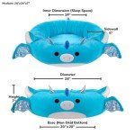 Squishmallows Original 24-Inch Tatiana The Dragon Pet Bed - Medium-Sized Ultrasoft Official Plush Pet Bed for Dogs and Cats