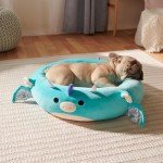 Squishmallows Original 24-Inch Tatiana The Dragon Pet Bed - Medium-Sized Ultrasoft Official Plush Pet Bed for Dogs and Cats