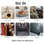 2 Pieces Pet Dog Cat Hair Remover, Block Roller Cleaner, Hollow Silicone Cleaner Brush for Sofa, Car Interiors, Furnishings, Carpets, Bedding or Any Fabric (Orange, Blue)