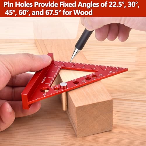 Mini Carpenter Square with 0.7mm Mechanical Pencil