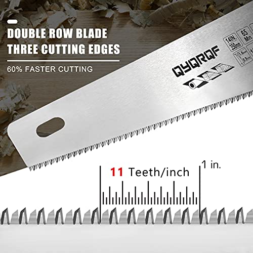 Pro Hand Saw: 14 in. Sharp Blade, Non-Slip Handle