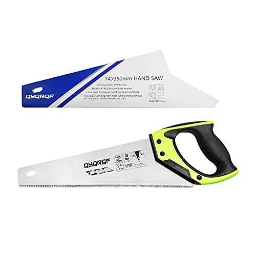 Pro Hand Saw: 14 in. Sharp Blade, Non-Slip Handle