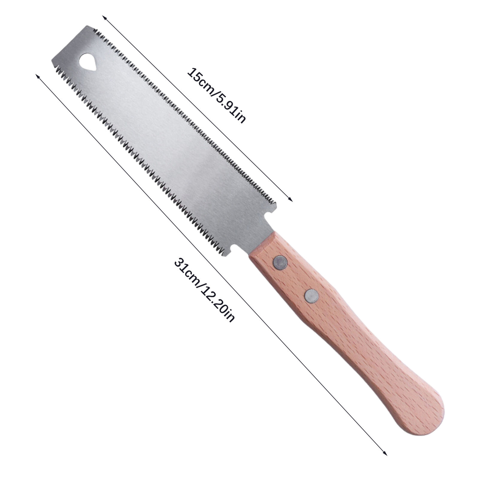 Japanese Double-Sided Pull Saw for Woodworking