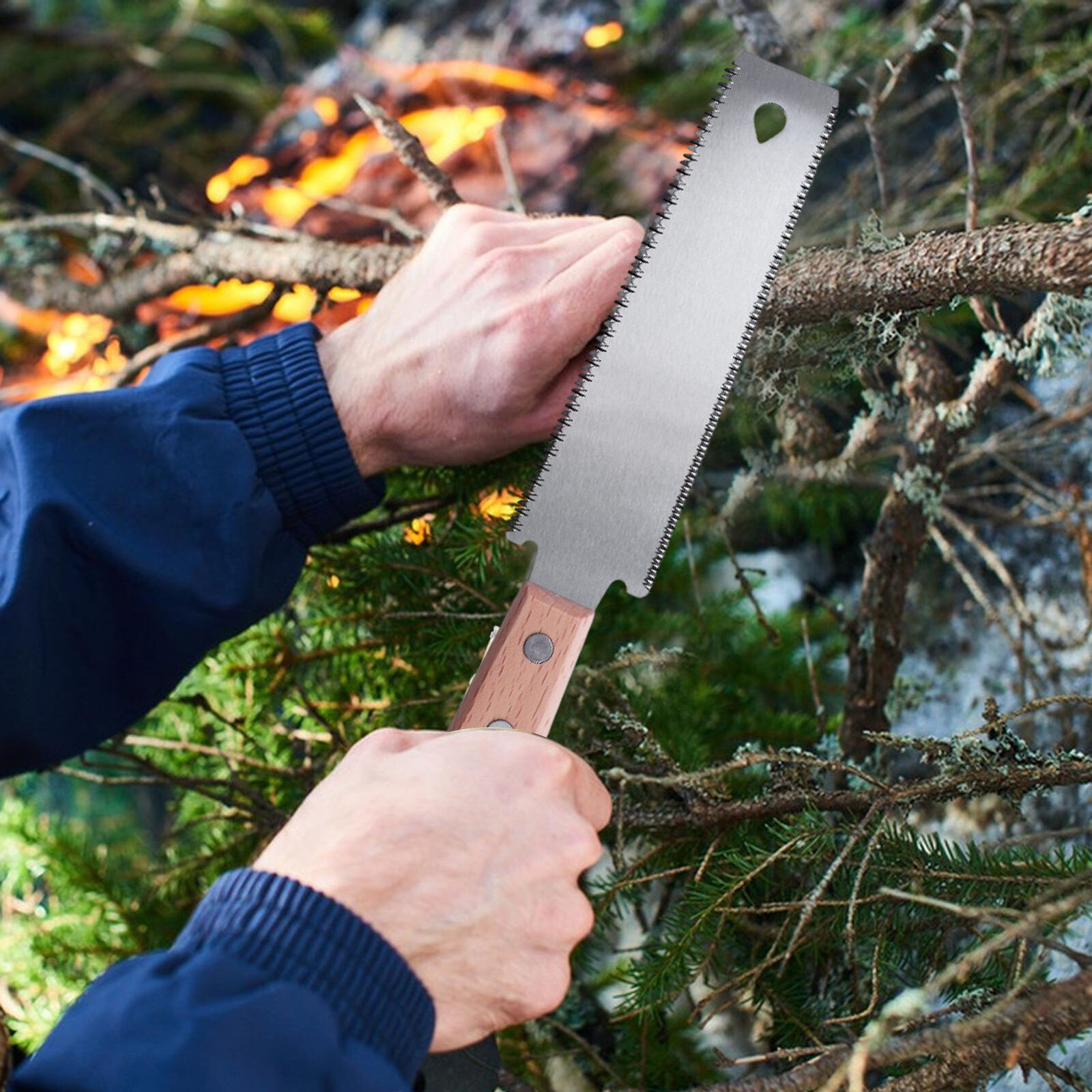 Japanese Double-Sided Pull Saw for Woodworking