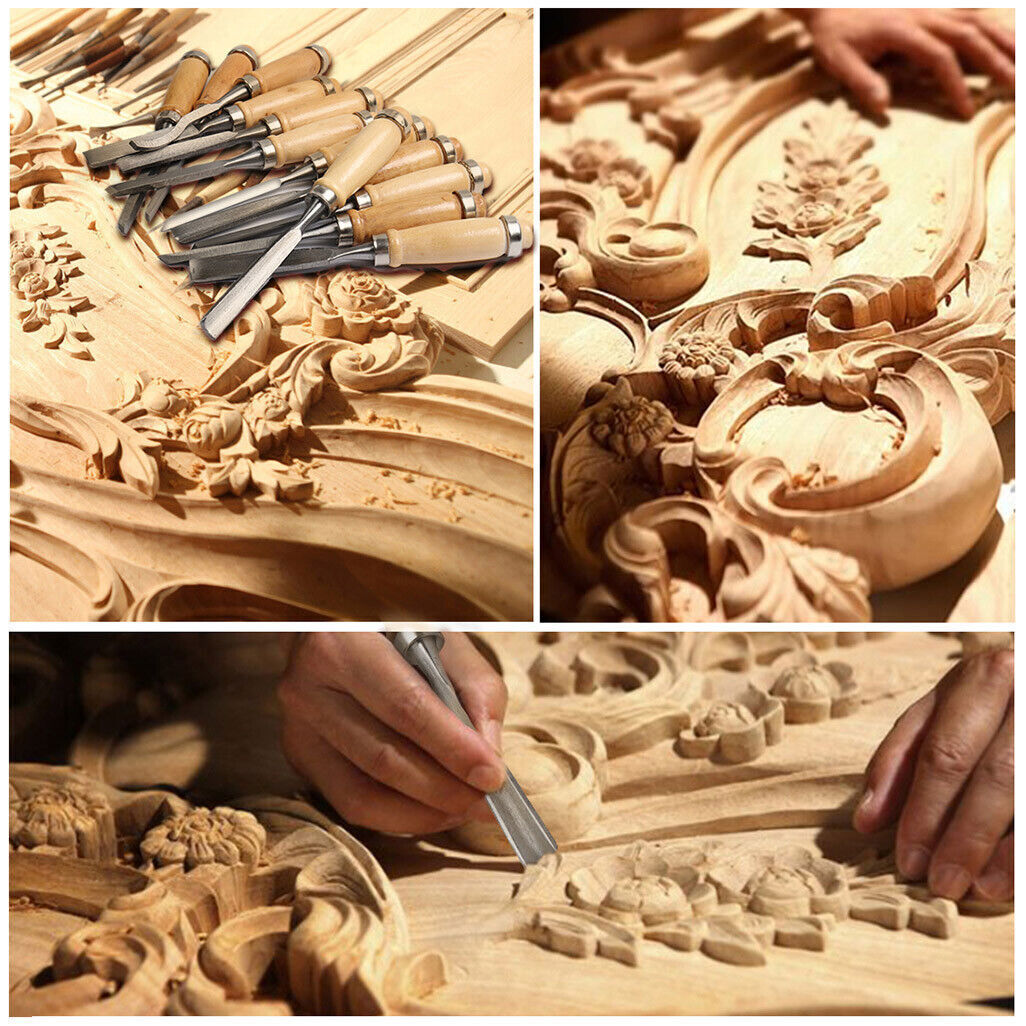 12-Piece Professional Woodworking Chisel Tool Set