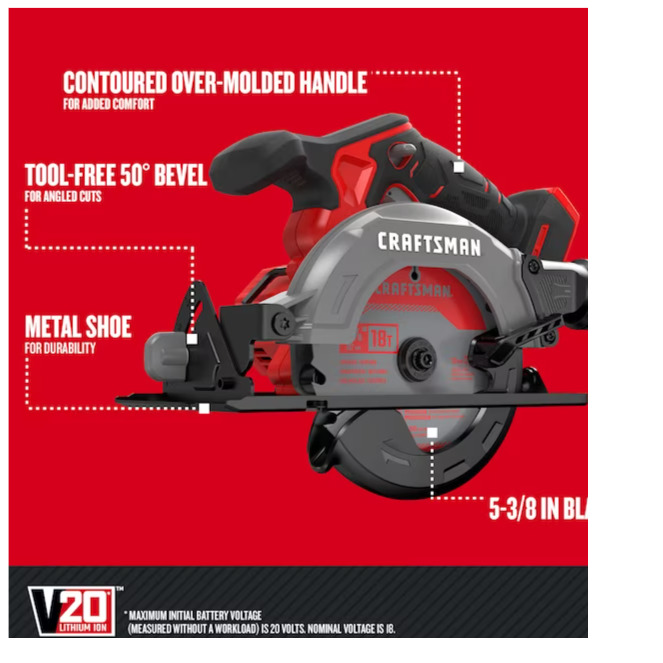 Craftsman CMCS505 5" Circular Saw - November 2023