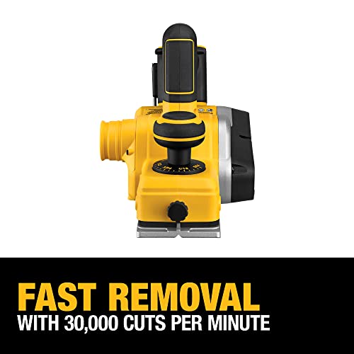 DEWALT 20V MAX Planer, High-Speed Brushless, 2mm Cut Depth