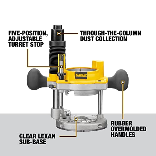 DEWALT Router Kit, Fixed and Plunge Base