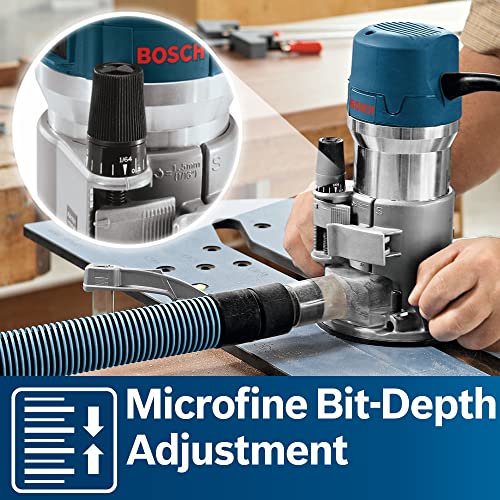 Powerful Bosch Fixed-Base Router 2.25 HP