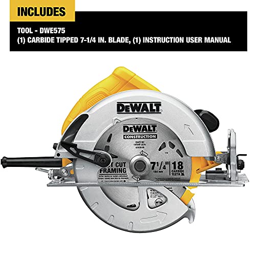 Lightweight DEWALT Circular Saw for Woodworking
