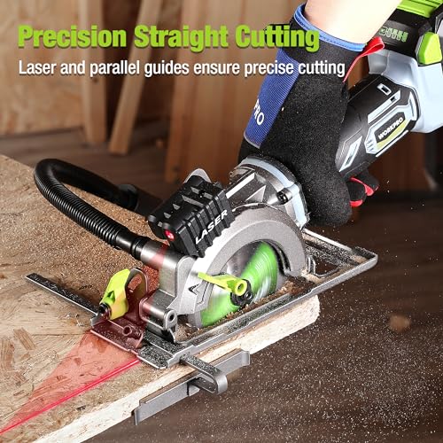 WORKPRO 20V Compact Circular Saw, 4-1/2" Wireless