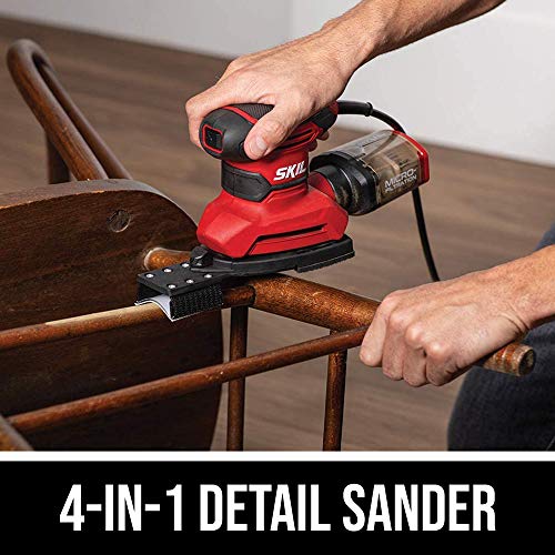 SKIL Corded Detail Sander with Dust Box & Attachments
