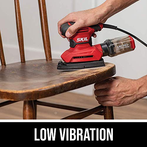 SKIL Corded Detail Sander with Dust Box & Attachments