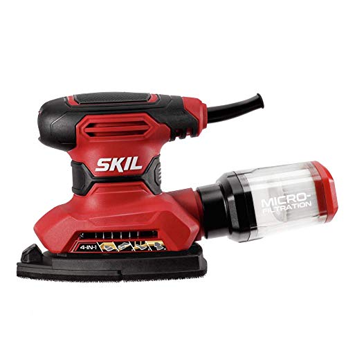 SKIL Corded Detail Sander with Dust Box & Attachments