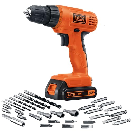 BLACK+DECKER Cordless Drill/Driver + 30 pc. Kit