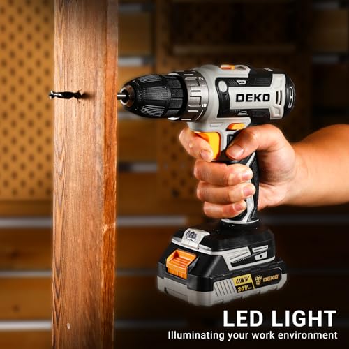 DEKO PRO 20V Cordless Drill Set