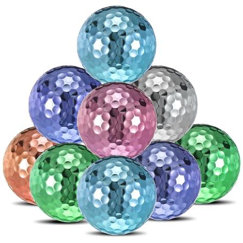 Hiboom Metallic Golf Balls for Women - One Dozen