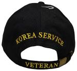 Korean War Veteran Embroidered Black Ball Cap