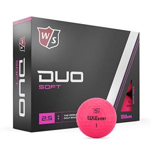 Wilson Staff Duo Soft Pink Golf Balls - 12 Pack