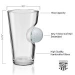 BenShot 16oz Golf Ball Pint Glass - USA Made