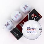 Custom Monogram Wilson Staff Elite Golf Balls - Set of 3