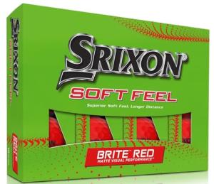 Srixon Soft Feel Brite Golf Balls - Red