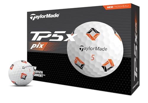 TaylorMade 2024 TP5X PIX Golf Balls - 12 Pack