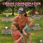 Happy Camper Black Adjustable Golf Cap for Women