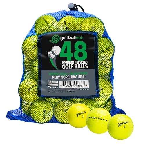 Srixon Mix Mint Yellow 48 Golf Balls in Bag