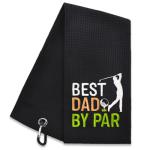 Best Dad by Par Golf Towel – Perfect Gift