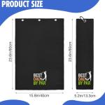 Best Dad by Par Golf Towel – Perfect Gift