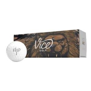 Vice Pro White Golf Balls - 3 Pack Sleeve