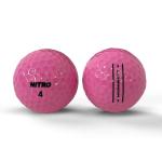 Nitro Maximum Distance Pink Golf Balls, 12-Pack