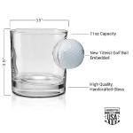 BenShot 11oz Golf Ball Rocks Glass