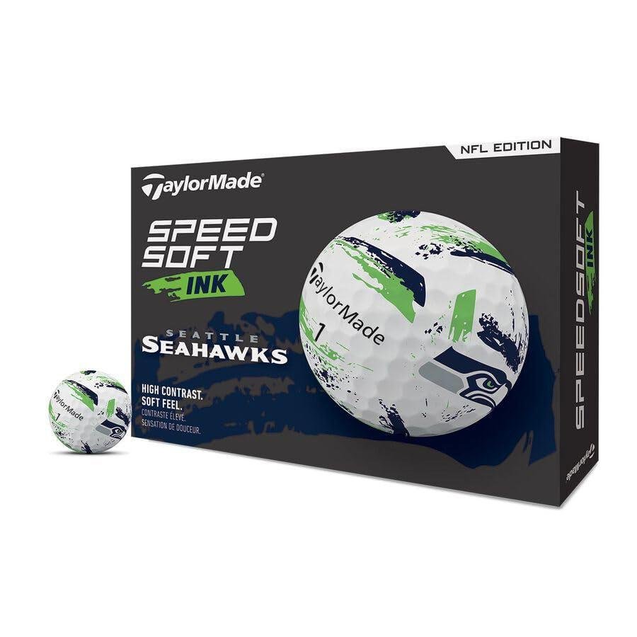 TaylorMade Speed Soft NFL Seattle Seahawks Golf Balls
