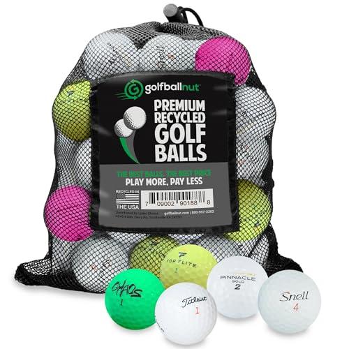 48 Recycled Golf Balls - Mixed Brands & Colors