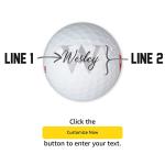 Custom Monogram Wilson Staff Golf Balls - 1 Dozen