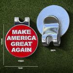 Wolph Golf Ball Marker with Magnetic Hat Clip