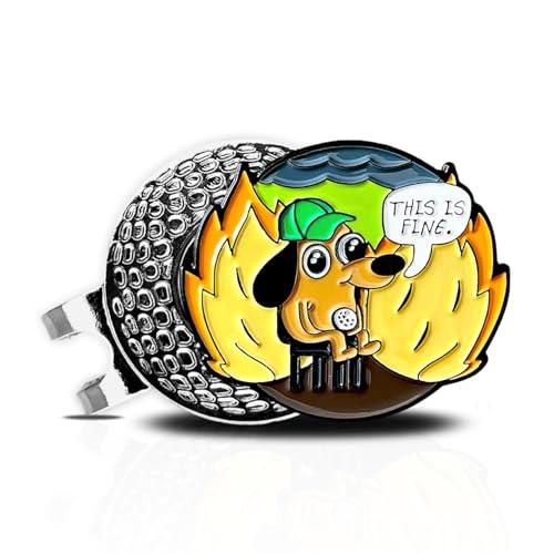 Wolph Funny Magnetic Golf Ball Marker Hat Clip