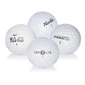 Affordable 50-Pack Recycled Golf Balls Mix