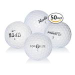 Affordable 50-Pack Recycled Golf Balls Mix