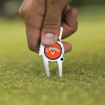 Callaway 4-in-1 Golf Divot Tool - Orange/Navy