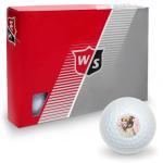 Pink Roses Wilson Golf Balls - 12 Pack