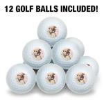 Pink Roses Wilson Golf Balls - 12 Pack