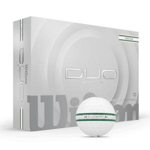 Wilson Duo Soft Golf Balls - Green/Silver Stripe