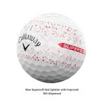 Callaway Supersoft Golf Balls - Red Splatter
